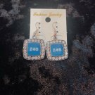 Zeta Phi Beta Sorority Bling style Earrings 1920 Finer Womanhood Z-PHI-B