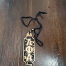 Alpha Phi Alpha Fraternity Wood Tiki Necklace Mirror Tiki Necklace chain 1906