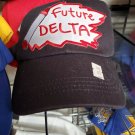 FUTURE DELTA DIVA THETA 1913 SORORITY WHITE RED FUTURE DELTA  BASEBALL CAP