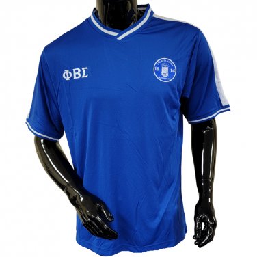 Phi Beta Sigma Fraternity Soccer Jersey Blue White Fraternity