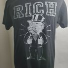 RICH Black Short Sleeve T-shirt  PRE-OWNED CONDITION LARGE