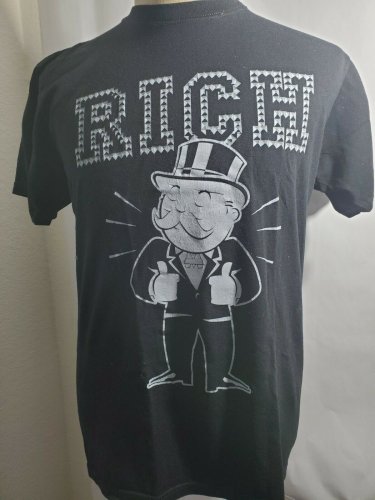 RICH Black Short Sleeve T-shirt  PRE-OWNED CONDITION LARGE