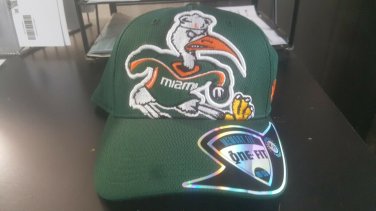 Miami Hurricanes Fitted Baseball Cap Med/Large