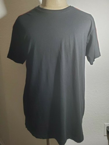 Men's Black Green Red Short Sleeve crew neck Fashion Shirt  NEW LARGE