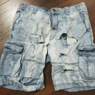 Men's Distressed Denim Jean Shorts PRE-OWNED GOOD CONDITION SIZE 34W