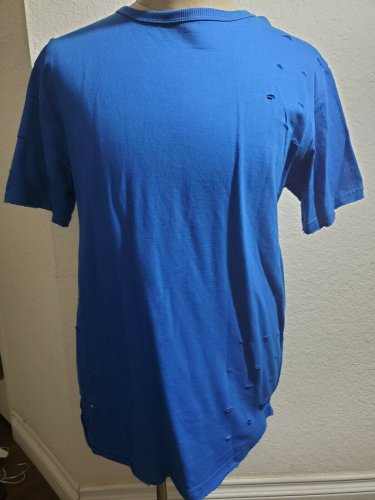 Blue Short Sleeve Extended T-shirt  PRE-OWNED CONDITION LARGE