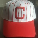 C logo Pin Stripe Baseball Cap Hat