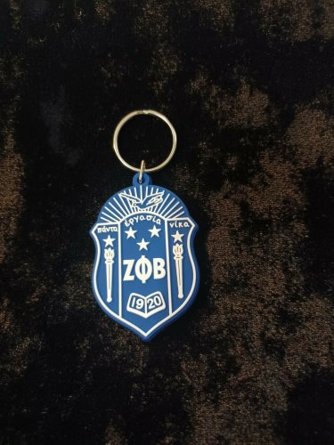 Zeta Phi Beta Sorority Silicone Key Chain Divine 9 Keychain Crossing Gifts 1920