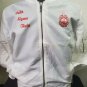 Delta Sigma Theta Sorority White Bomber Jacket Delta Sigma Theta Bomber Jacket