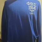 PHI BETA SIGMA BLUE Long Sleeve Sweater LARGE PRE-OWNED CONDITION