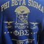 PHI BETA SIGMA BLUE Long Sleeve Sweater LARGE PRE-OWNED CONDITION