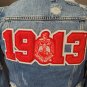 DELTA SIGMA THETA SORORITY DENIM JEAN JACKET DELTA DIVA CROP DENIM JACKET