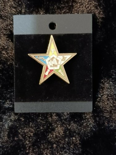 Order of the Eastern Star Lapel Pin O.E.S. Masonic Lapel Pin