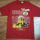 Nobles Mystic Shrine Short sleeve shirt Mason Masonic Red Short Tee AEAONMS XL