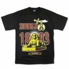 Noble Mystic Shrine Short sleeve shirt Mason Masonic Black Short Tee AEAONMS 5XL