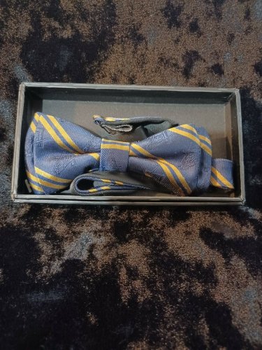 Free Mason Fraternity Bow Tie Pre-Tie Monogram Silk Bow Tie