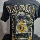 Masonic Freemason short sleeve T-shirt 2B1ASK1 Black Masonic Freemason T-shirt