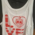 DELTA SIGMA THETA SORORITY TANK TOP T-SHIRT I LOVE DELTA CROP TOP TANK