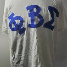 PHI BETA SIGMA FRATERNITY WHITE SHORT SLEEVE T- SHIRT 1914 PRE-OWNED XL