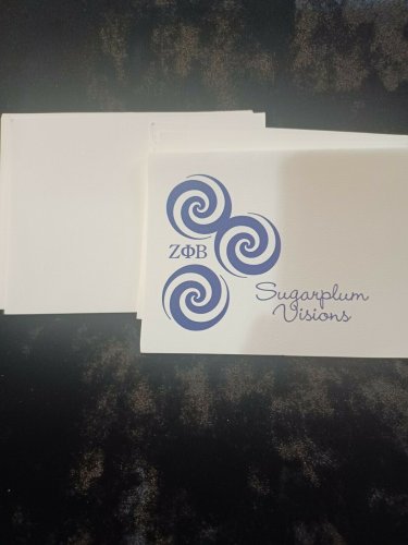 Zeta Phi Beta Sorority Stationary Cards 10piece Set 1920