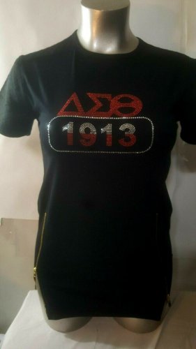 DELTA SIGMA THETA SORORITY PADDED SHIRT DELTA DIVA PADDED BLOUSE CASUAL TOP