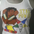Order of the Eastern Star Tank Top  White O.E.S SUPER POWER TANK TOP