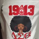 DELTA SIGMA THETA DENIM JEAN VEST JACKET CUSTOME DELTA SIGMA THETA DENIM JACKET