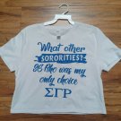 SIGMA GAMMA RHO SORORITY CROP SHORT SLEEVE T-SHIRT 1922