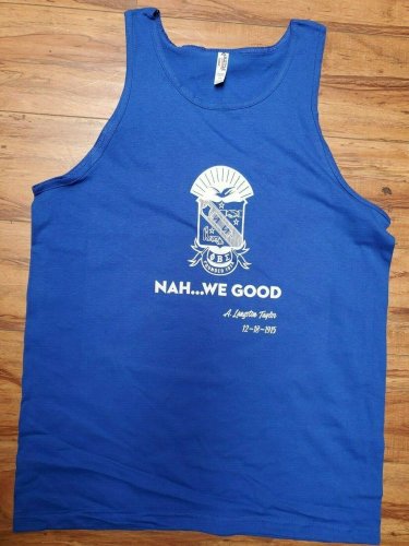PHI BETA SIGMA FRATERNITY TANK TOP  A.LANGSTON TAYLOR PHI BETA SIGMA TANK TOP