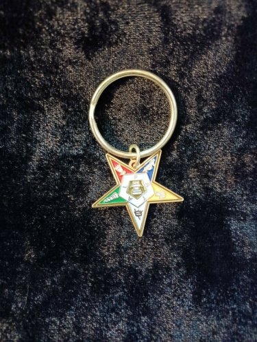 Order of the Eastern Star Key Chain Divine 9 Keychain Masonic O.E.S. Gifts OES