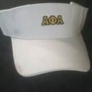 ALPHA PHI ALPHA FRATERNITY SUN VISOR HAT WHITE ALPHA PHI ALPHA SUN VISOR