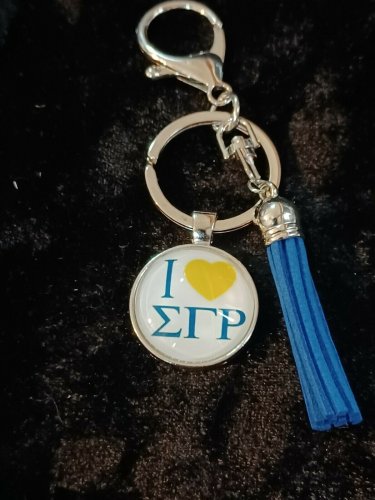 Sigma Gamma Rho Sorority Key Chain  I love Sigma Gamma Rho Key Chain