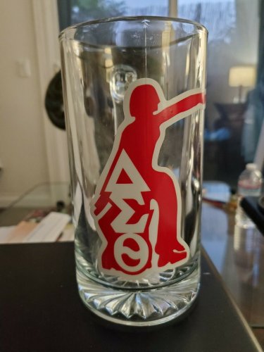 Delta Sigma Theta Sorority Glass Mug