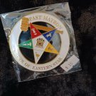 Order of the Eastern Star Glass Emblem Rear Badge Sticker Logo
