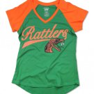 FAMU Rattlers Short Sleeve V-neck Shirt HBCU Sequin T-shirt  Florida A&M