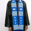 Phi Beta Sigma Fraternity Graduation Stole - African Kente Cloth Stole
