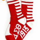 DELTA SIGMA THETA SORORITY RED  SOCKS SORORITY SOCK GREEK  SOCKS 1913