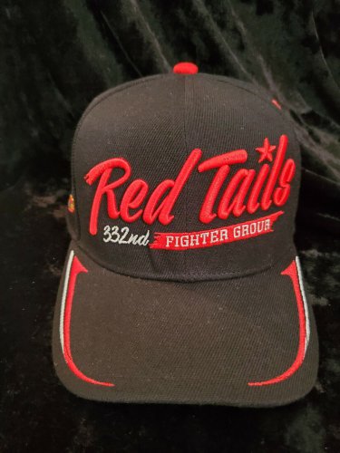 TUSKEGEE AIRMAN  BASEBALL CAP TUSKEGEE AIRMEN RED TAIL HAT USA AIR FORCE #00