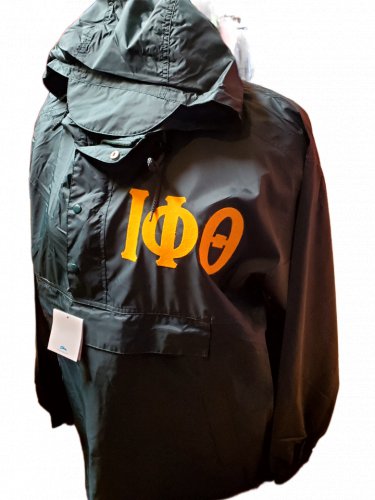IOTA PHI THETA Fraternity Windbreaker Iota Phi Theta Pullover Jacket Hoodie 3X