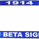 Phi Beta Sigma Fraternity License Plate Frame Silver Frame Car/Truck 1914 #1
