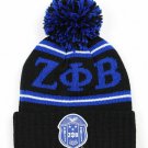 ZETA PHI BETA Sorority Beanie Skull Cap Z-PHI 1920 Z-PHI-B BLACK BALL BEANIE