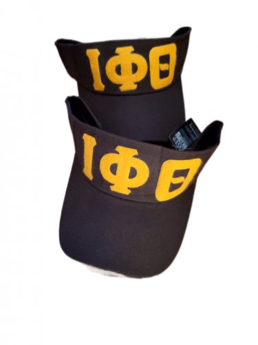 IOTA PHI THETA FRATERNITY SUN VISOR HAT  BROWN IOTA SUN VISOR 1963