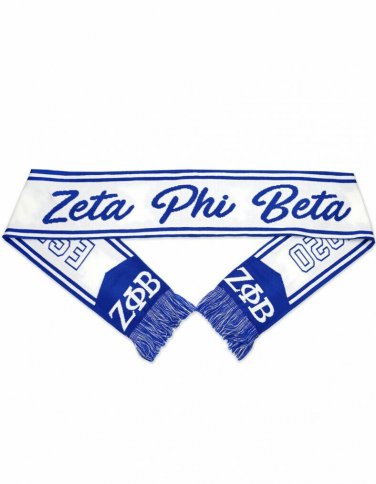 ZETA PHI BETA SORORITY SCARF BLUE ZETA PHI BETA SORORITY SCARF 1920