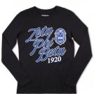 Zeta Phi Beta Sorority Black Long Sleeve T-Shirt