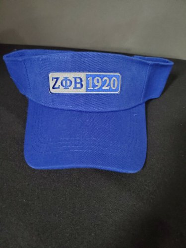 ZETA PHI BETA SORORITY ROYAL BLUE SUN VISOR 1920 ZETA PHI BETA SUN VISOR