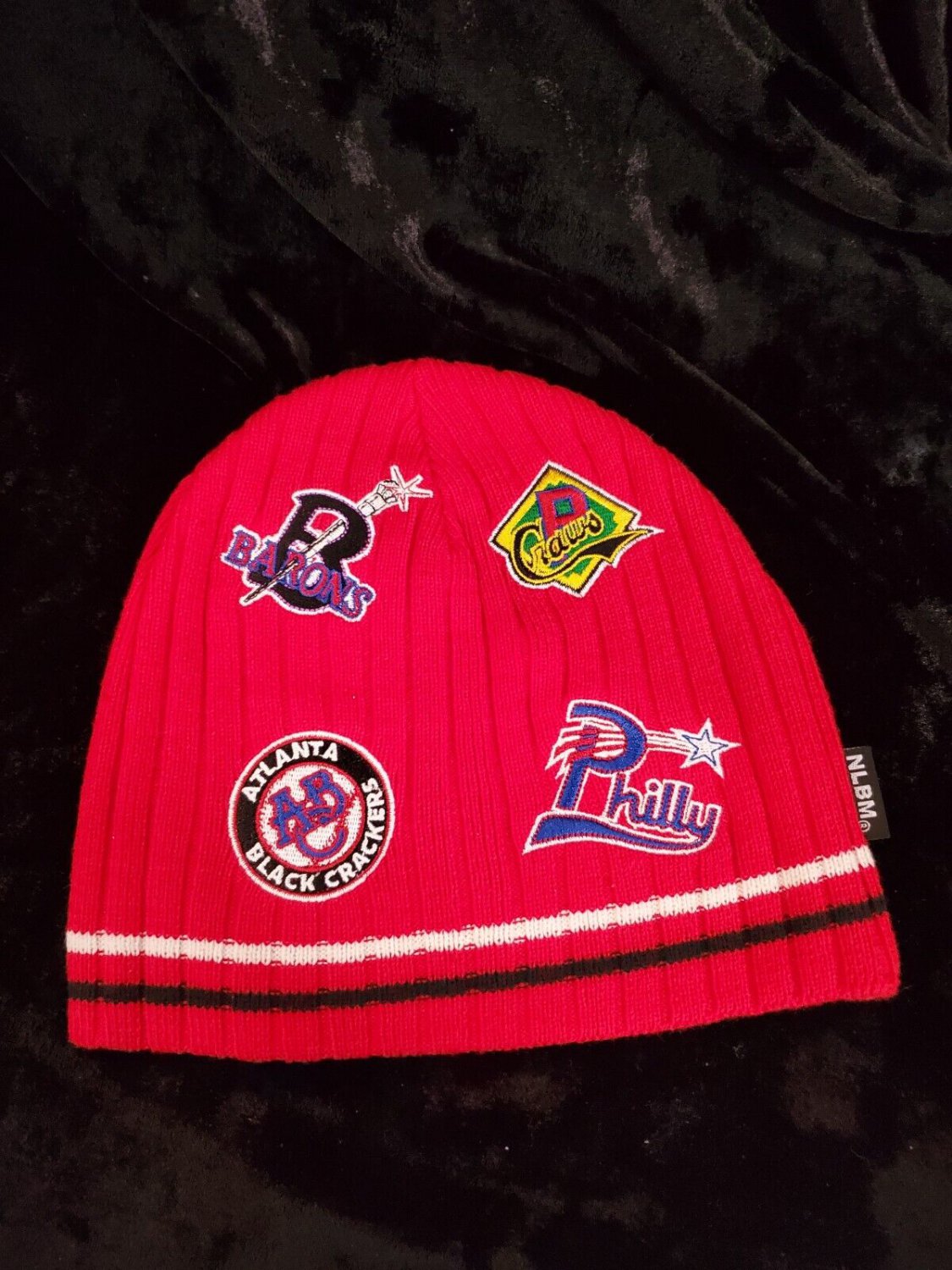 NEGRO LEAGUE BASEBALL COMMEMRATIVE SKULL CAP BEANIE CAP HAT