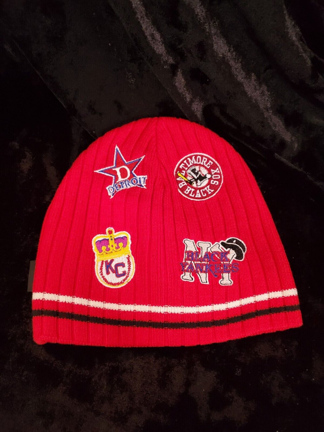 NEGRO LEAGUE BASEBALL COMMEMRATIVE SKULL CAP BEANIE CAP HAT