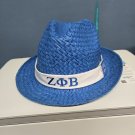 Zeta Phi Beta Fedora Straw Hat Boots to the Ground Hat Where them fans at