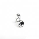 Silversmith Mini Spoon 925 Sterling Silver Stud Single Earring Valentine Fashion Jewelry Q16342L