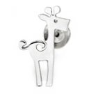 925 Sterling Silver Giraffe Animal Single Stud Earring Birthday Gift Birthday Jewelry C05140L